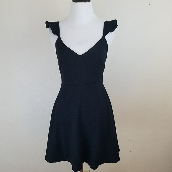 LuLus Fitted Backless Black Dress - Picture 2 of 5